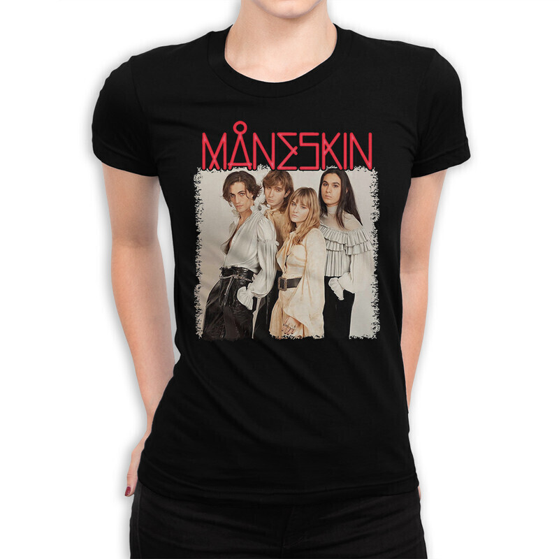 

Футболка женская DreamShirts группа Maneskin MAN-789455-1 черная XL, Черный, группа Maneskin MAN-789455-1