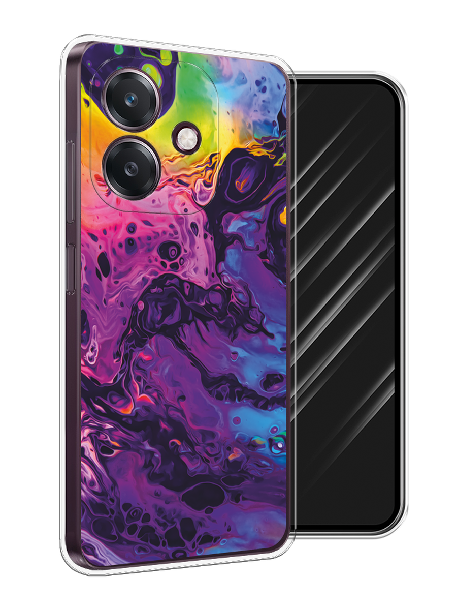 Чехол Awog на Oppo A3 "ACID fluid" 2518650-1 бордовый