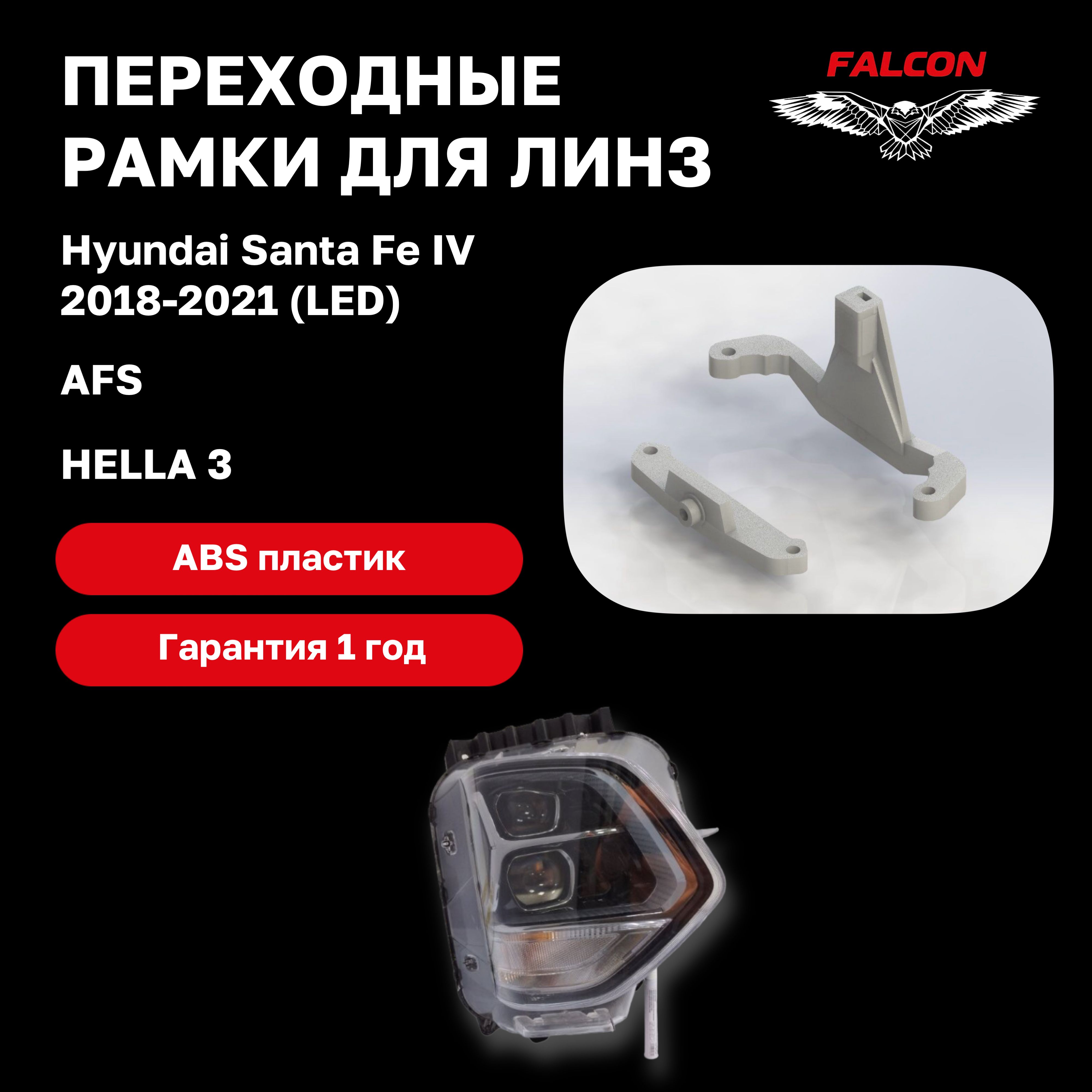 

Рамка переходная для линз Hyundai Santa Fe IV 2018-2021 г.в. Led AFS Hella 3