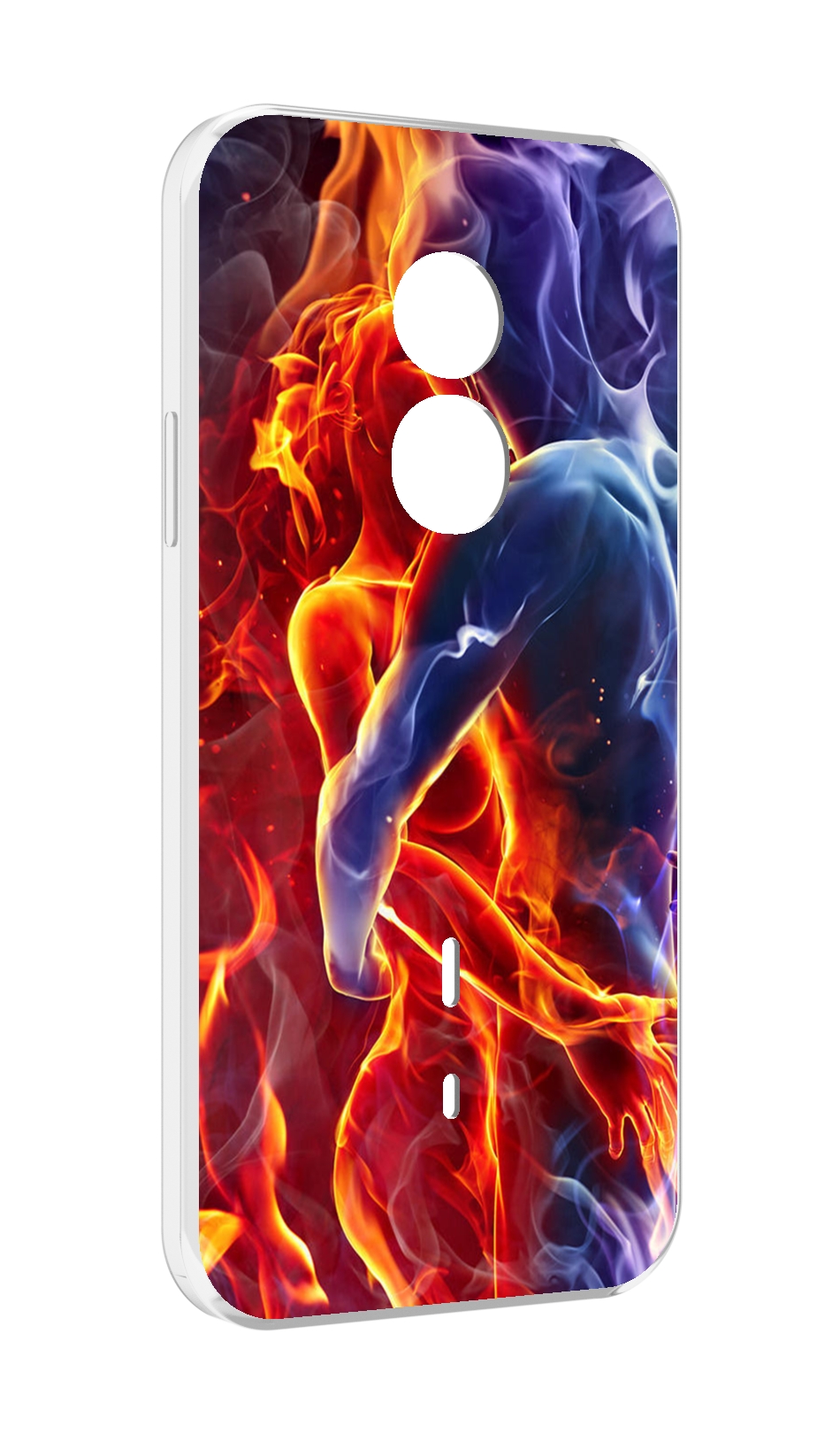 

Чехол MyPads Огонь-вода для Doogee S51, Прозрачный, Tocco