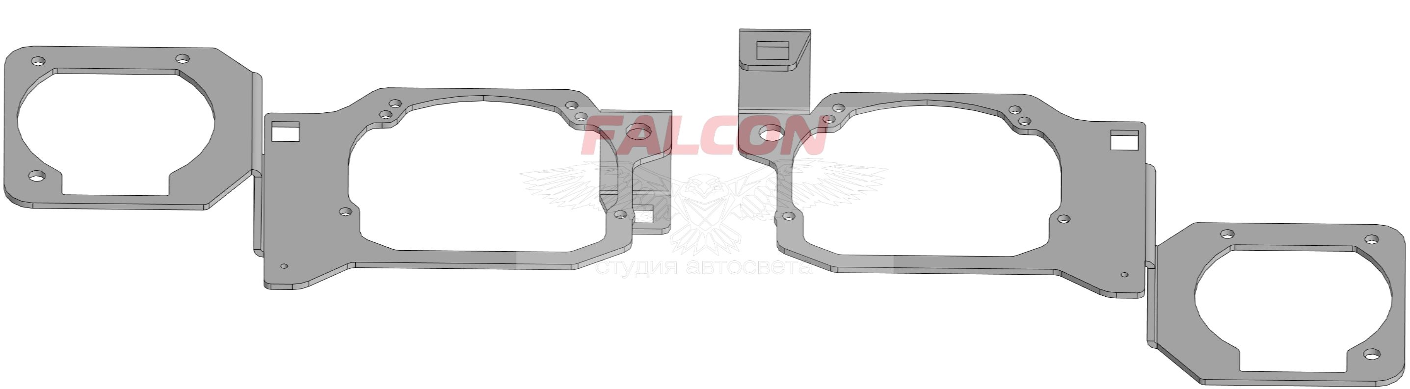 

Рамка переходная для замены линз Chevrolet Captiva 2006-2011 г.в. Hella 3