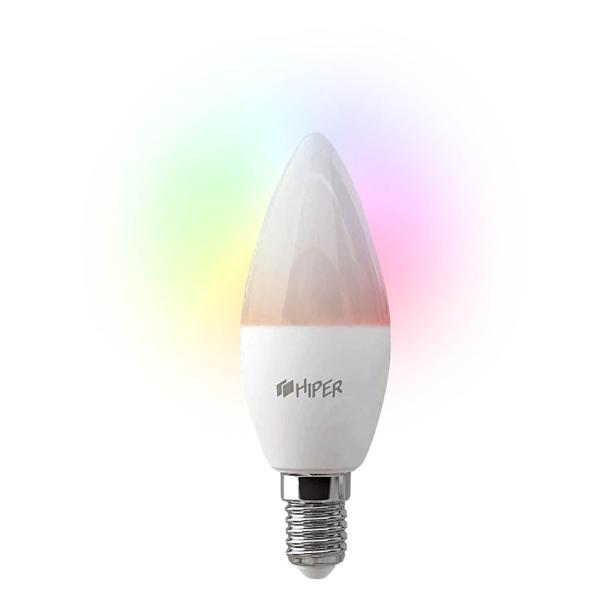 фото Умная лампа hiper iot led c4 rgb