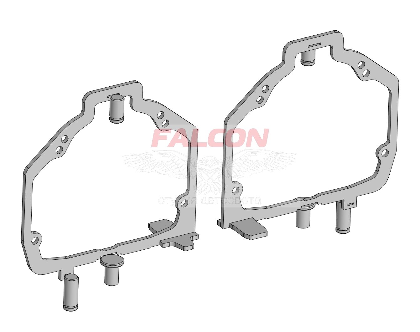 

Рамка переходная для линз BMW X3 2003-2010 г.в. AFS Hella 3