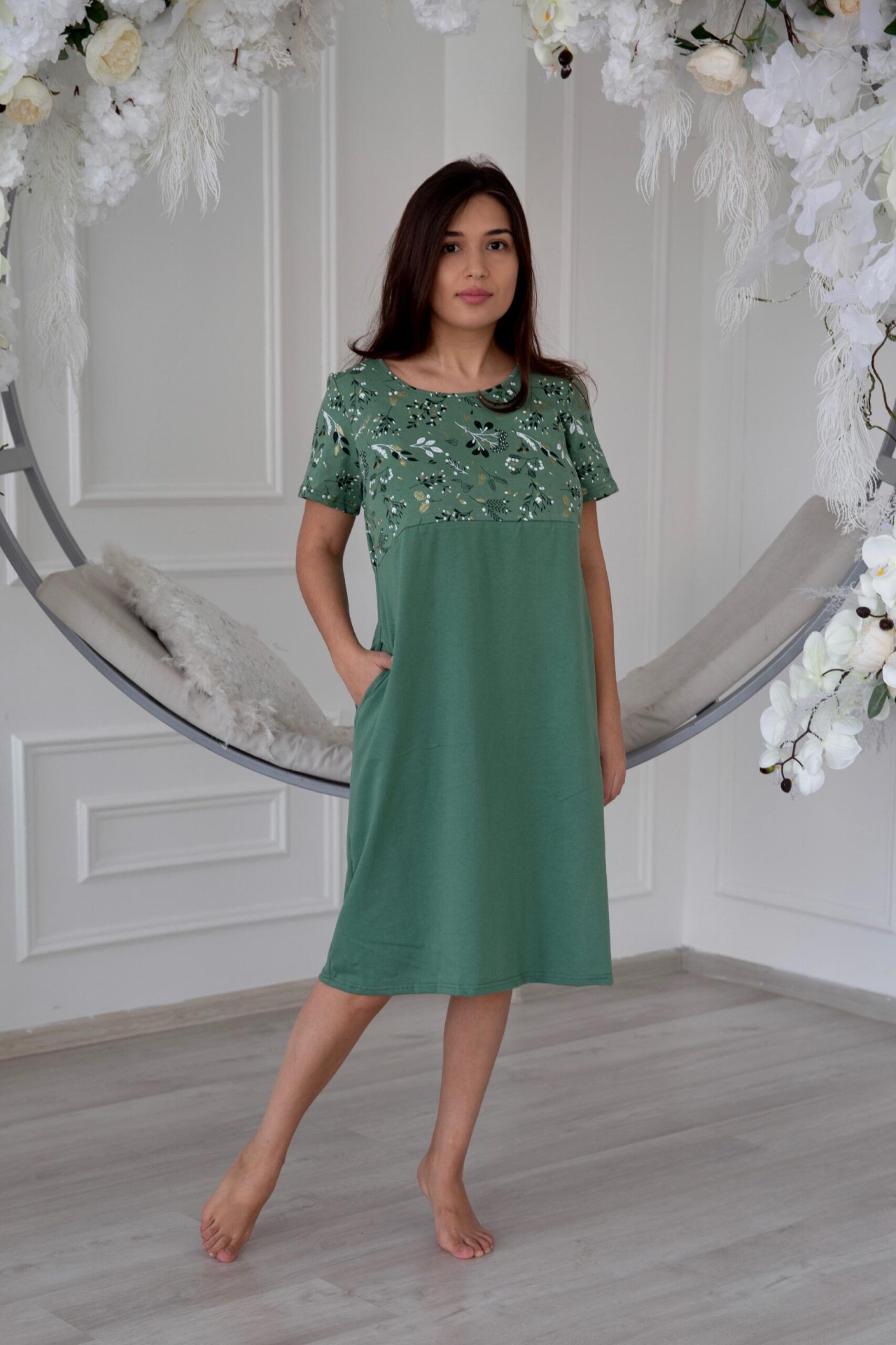 фото Платье женское mercury home люси зеленое 56 ru