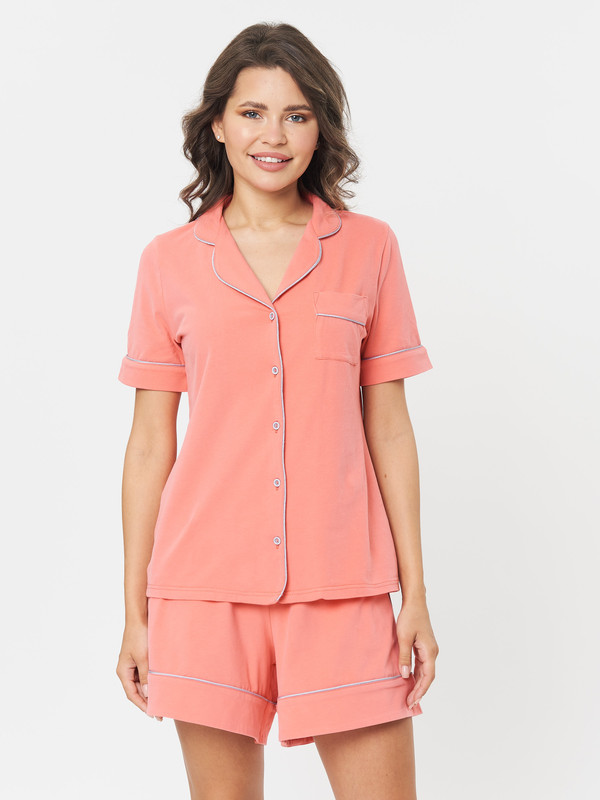 

Пижама женская LIOLI DRBST221201PREPPY красная 48 RU, DRBST221201PREPPY