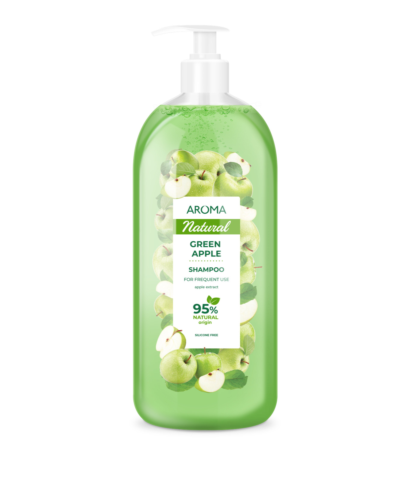 Шампунь Aroma Natural Green apple для ежедневного использования 900мл