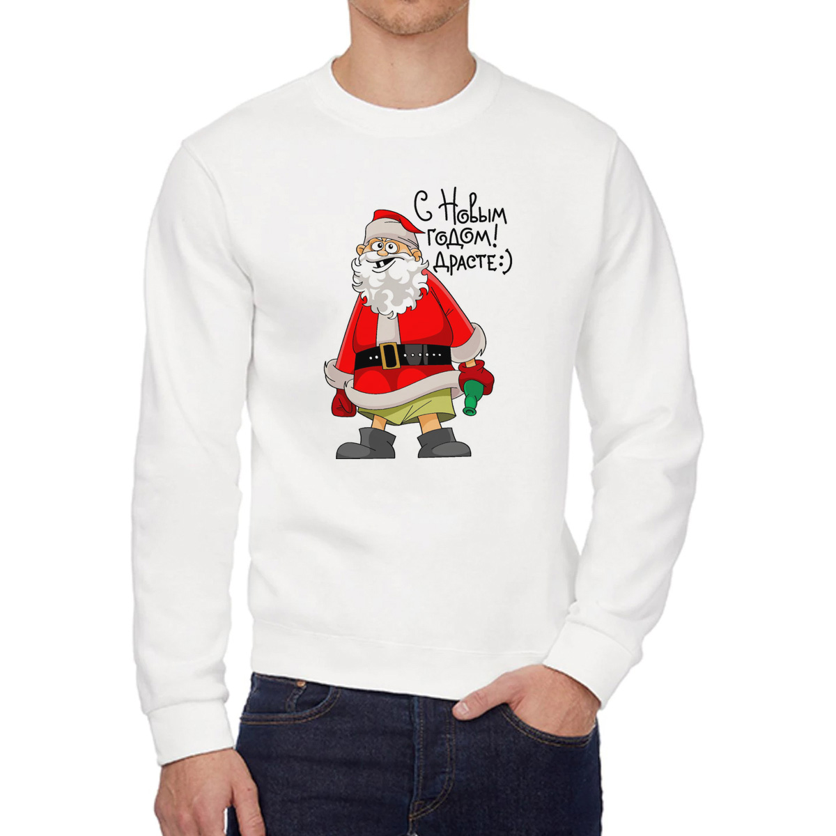 

Свитшот унисекс CoolPodarok W0113726 белый 44 RU, W0113726