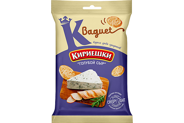 

Сухарики «кириешки Baguet» Со Вкусом Голубого Сыра 50 г (8шт.)