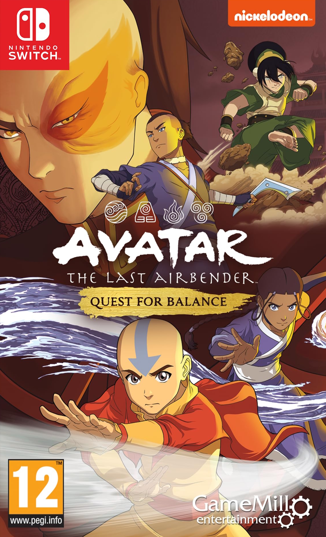 Игра Avatar The Last Airbender: Quest for Balance (NS, полностью на иностранном языке)