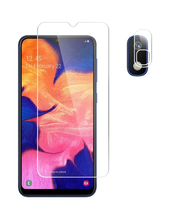 

Гибридное защитное стекло Brozo на экран и камеру Samsung Galaxy A10, Samsung Galaxy A10