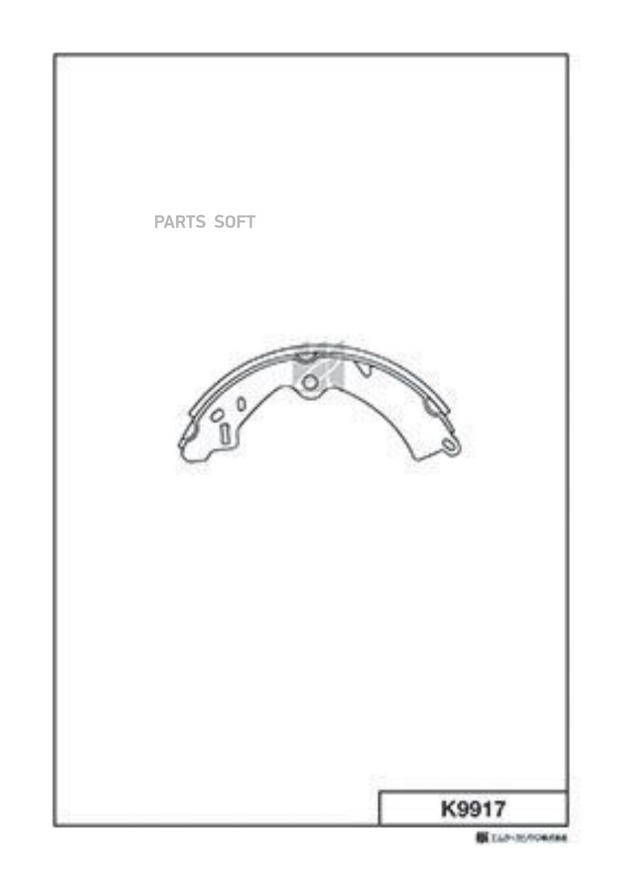 

Колодки барабанные suzuki sj 410413 1.01.3 84-90 K9917 MK KASHIYAMA k9917