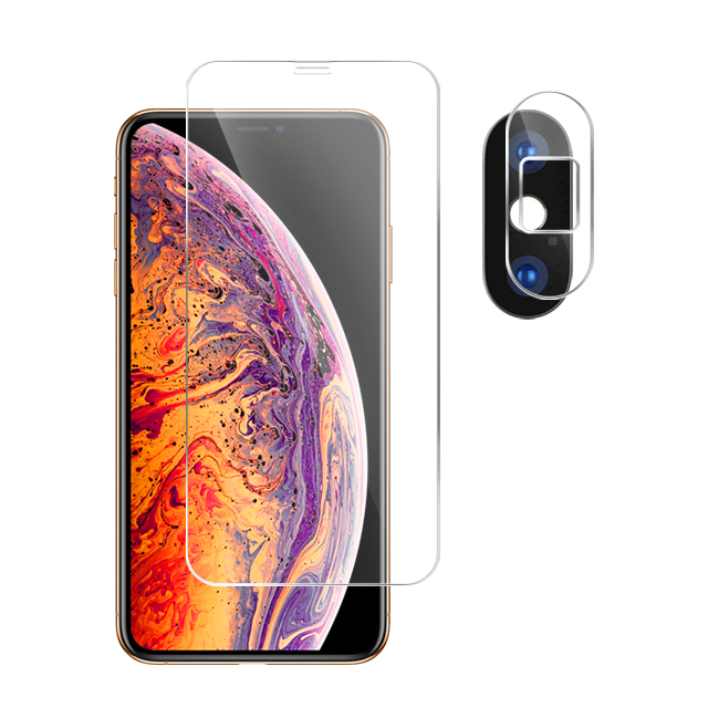 

Гибридное защитное стекло Brozo на экран и камеру Apple Iphone XS, Apple Iphone XS