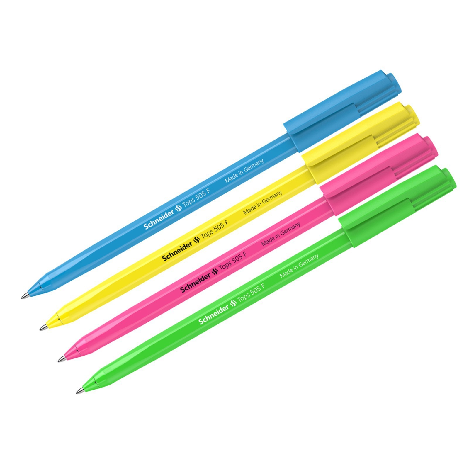 

Набор шариковых ручек Schneider "Vizz F Neon", 10шт, синие, 0,8мм, корпус неон ассорти, 367374