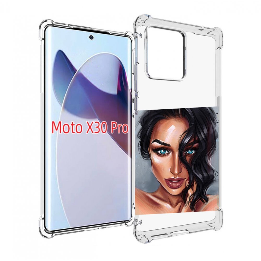 

Чехол MyPads Брюнетка для Motorola Moto X30 Pro, Прозрачный, Tocco