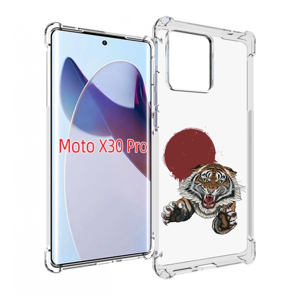 

Чехол MyPads Бросок тигра для Motorola Moto X30 Pro, Прозрачный, Tocco