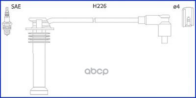 Комплект Проводов Зажигания HuCO 134672 4650₽