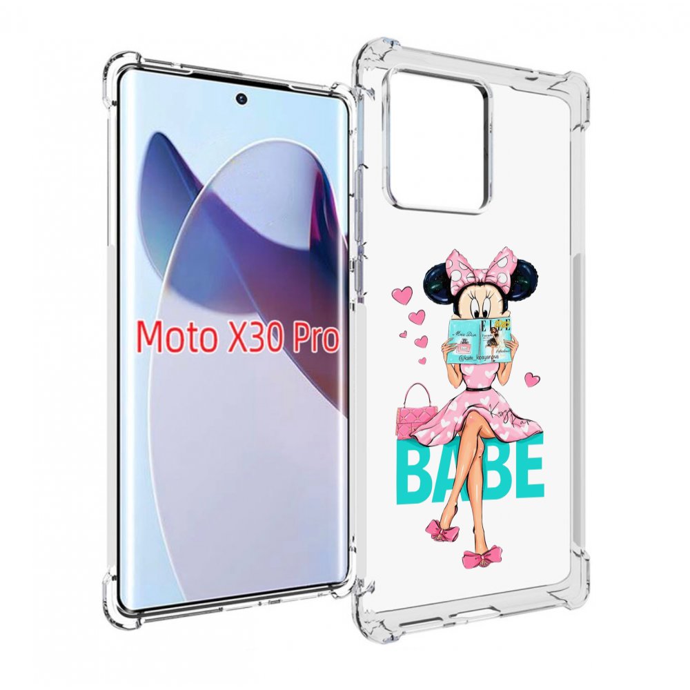

Чехол MyPads Бейби-микки для Motorola Moto X30 Pro, Прозрачный, Tocco