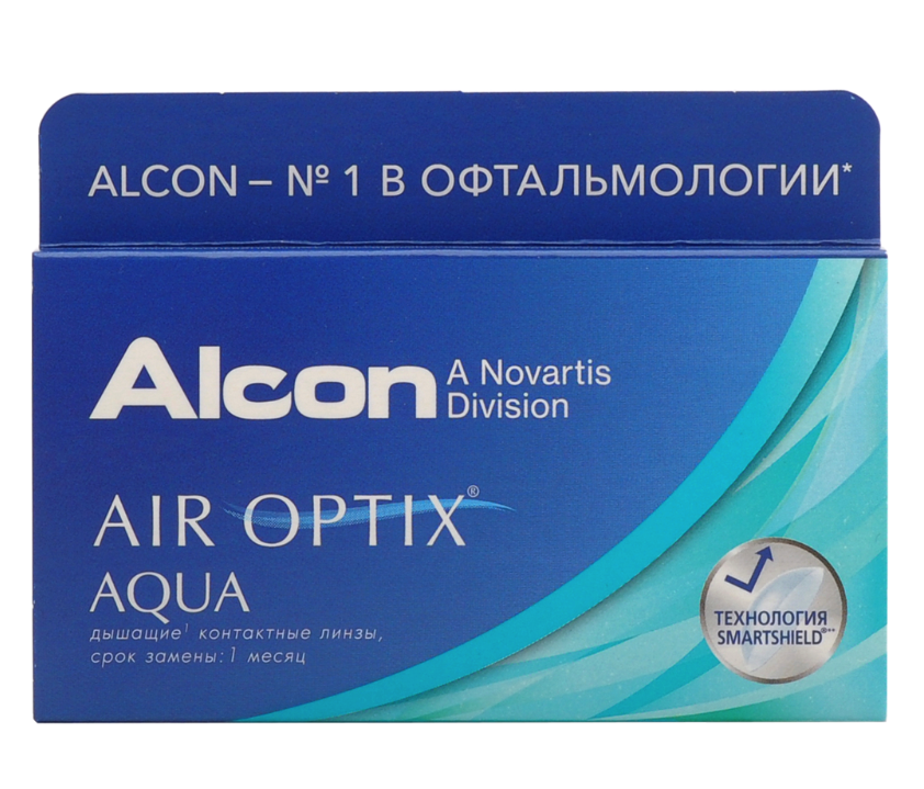 фото Air optix aqua (3 линзы) + biotrue 300 мл.(8.6, -8.50)
