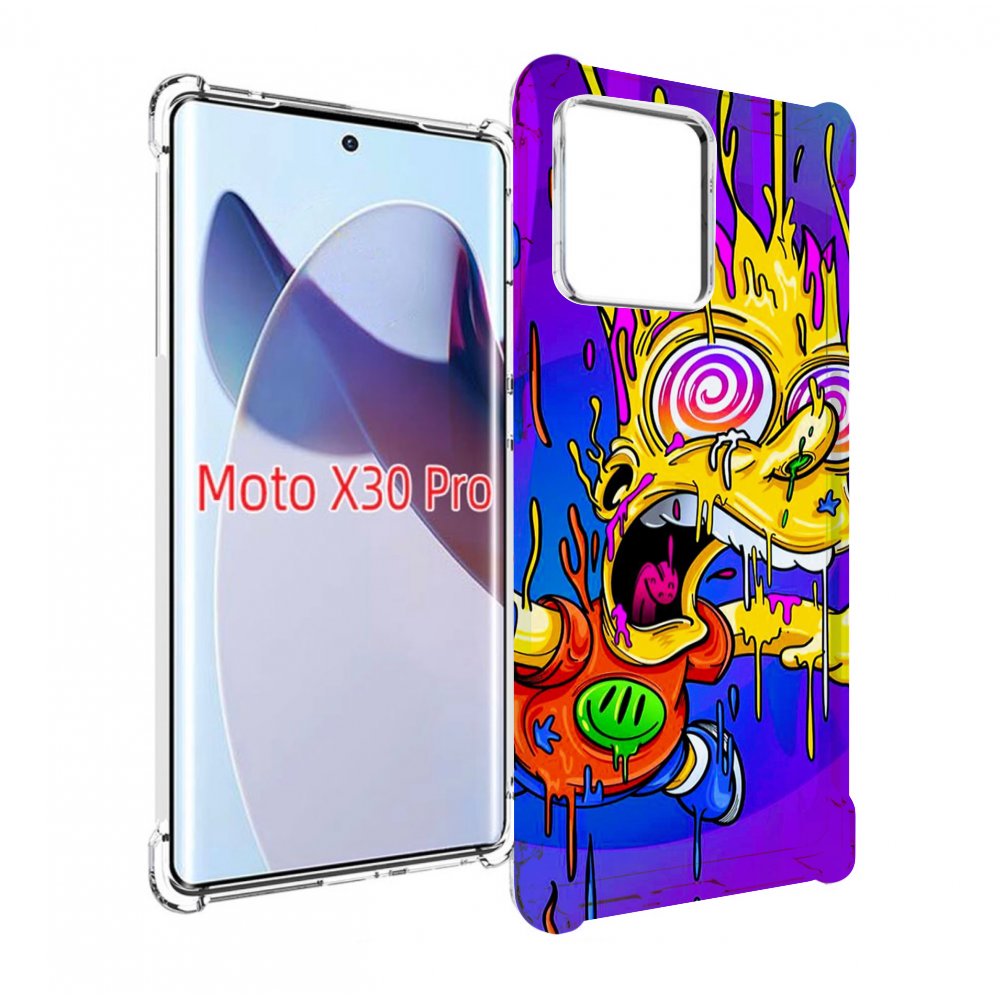 

Чехол MyPads Барт-арт-стрит для Motorola Moto X30 Pro, Прозрачный, Tocco