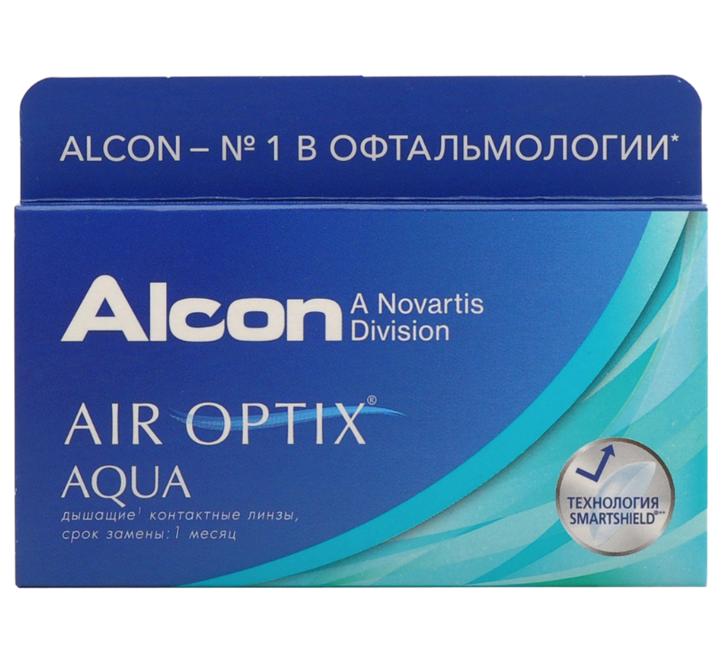 фото Air optix aqua (3 линзы) + biotrue 300 мл.(8.6, -5.00)