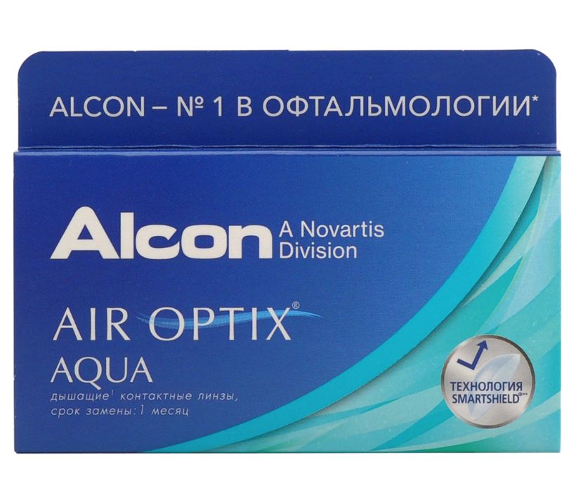 фото Air optix aqua (3 линзы) + biotrue 300 мл.(8.6, -4.50)