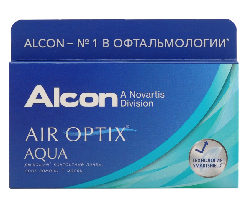 фото Air optix aqua (3 линзы) + biotrue 300 мл.(8.6, -4.00)