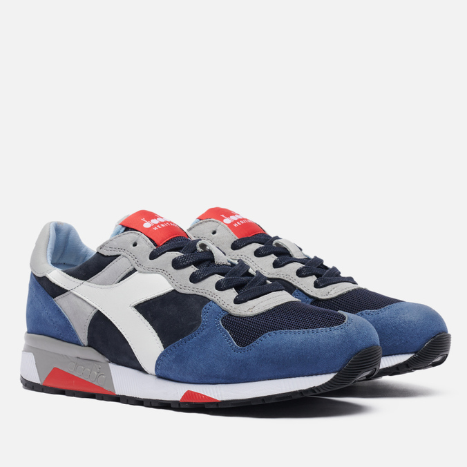 

Кроссовки мужские Diadora Heritage Trident 90 Suede голубые 43 EU, Trident 90 Suede