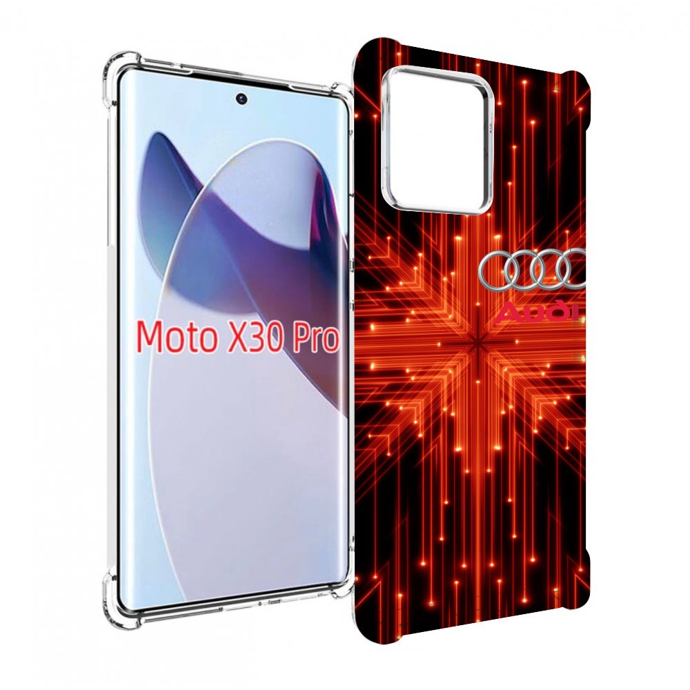 

Чехол MyPads Ауди-на-неоновом-фоне для Motorola Moto X30 Pro, Прозрачный, Tocco