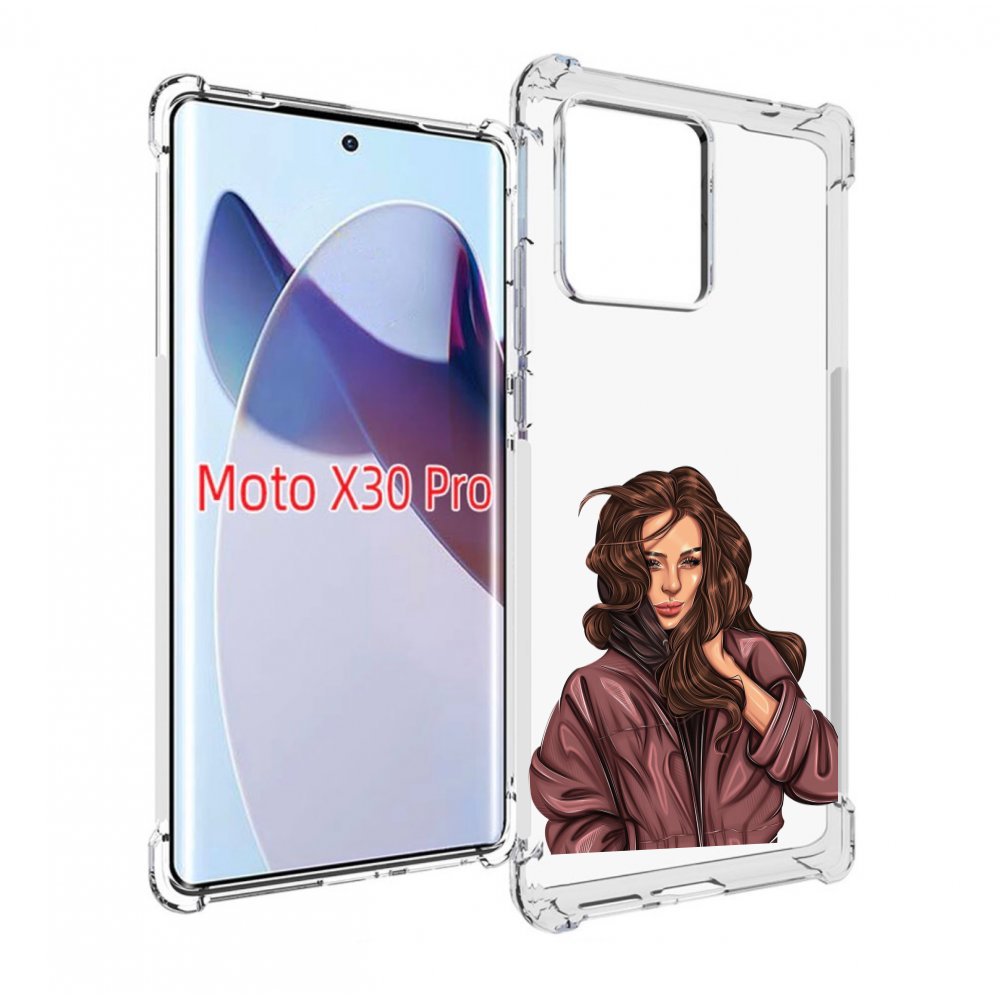 

Чехол MyPads Арт-рисунок-девушки для Motorola Moto X30 Pro, Прозрачный, Tocco