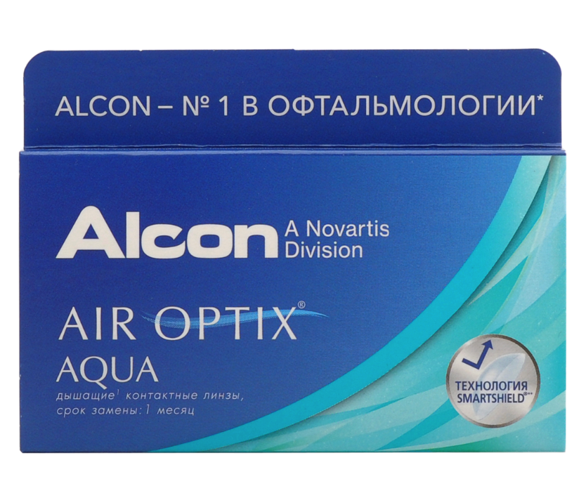 фото Air optix aqua (3 линзы) + biotrue 300 мл.(8.6, -1.75)