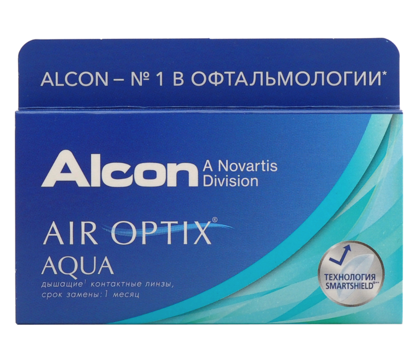 фото Air optix aqua (3 линзы) + biotrue 300 мл.(8.6, -1.50)