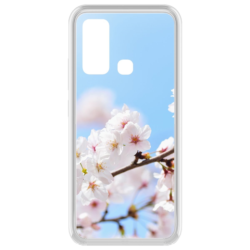 

Чехол-накладка Krutoff Clear Case Цветение для Vivo Y30