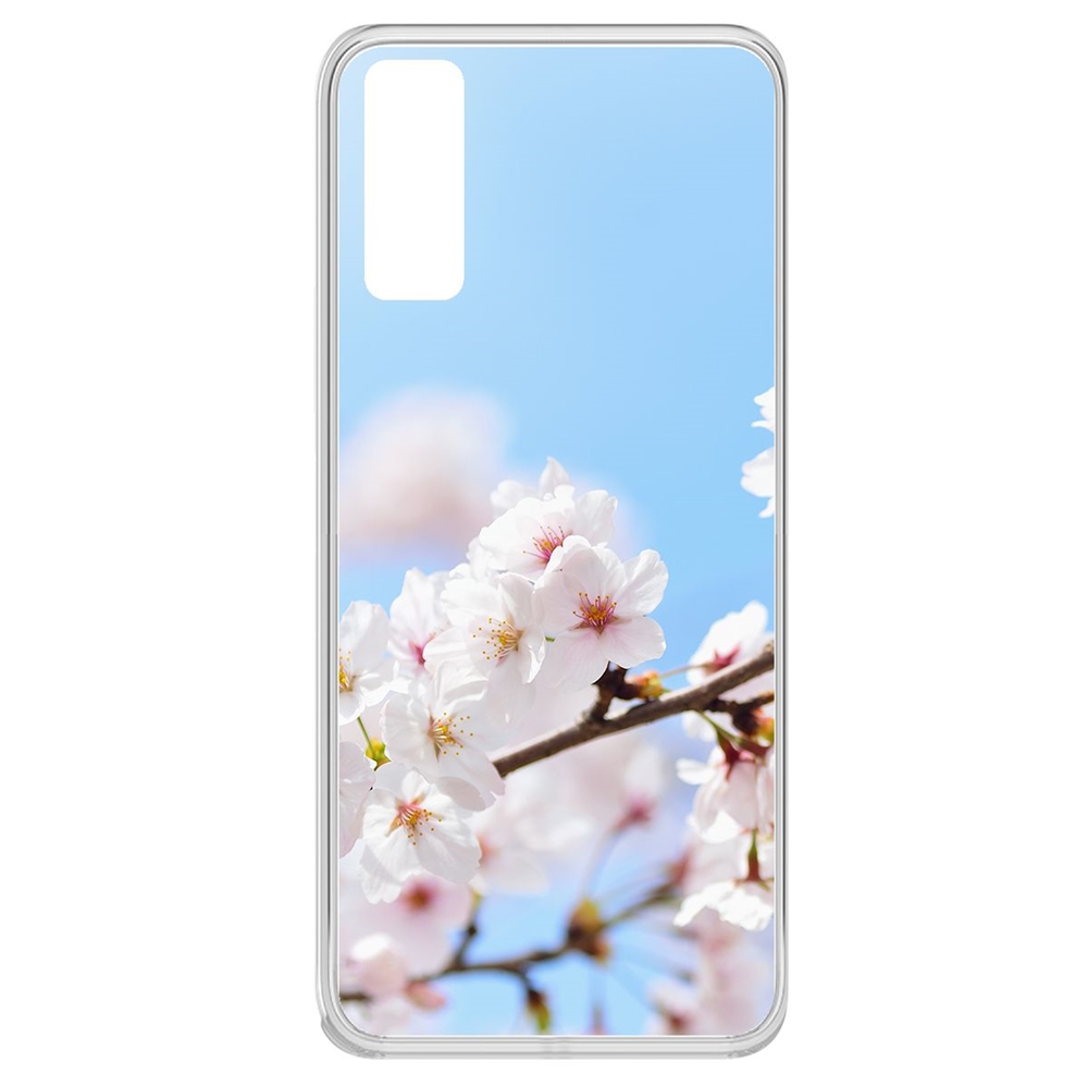 

Чехол-накладка Krutoff Clear Case Цветение для Vivo Y20