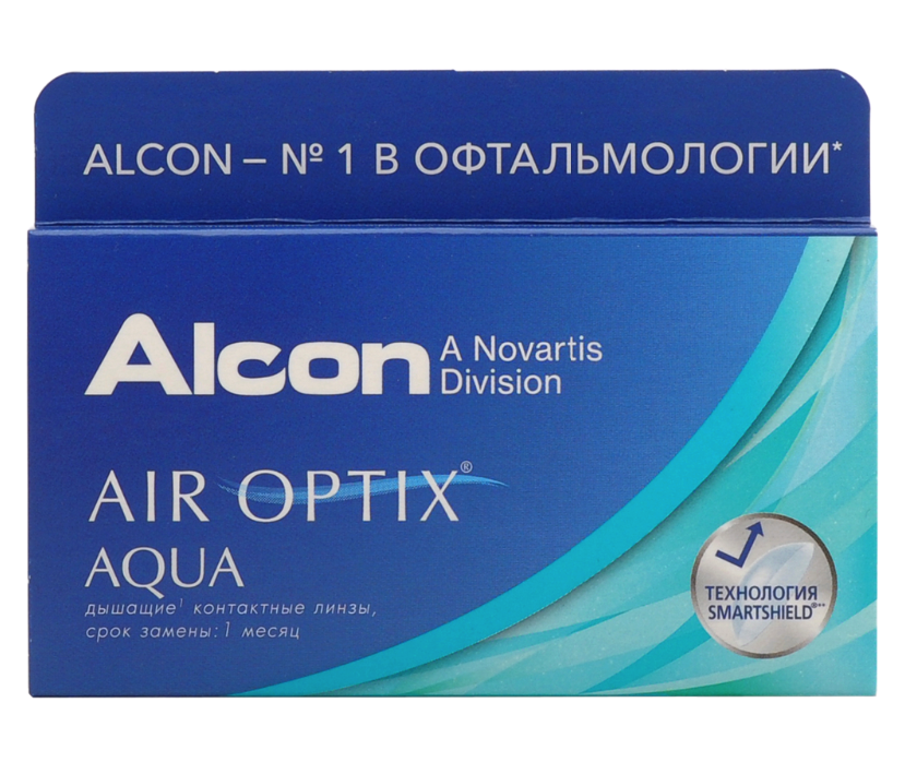 фото Air optix aqua (3 линзы) + biotrue 300 мл.(8.6, -1.25)