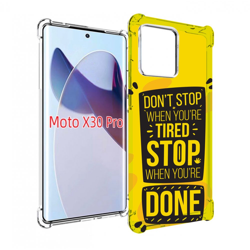 

Чехол MyPads yellow-done для Motorola Moto X30 Pro, Прозрачный, Tocco