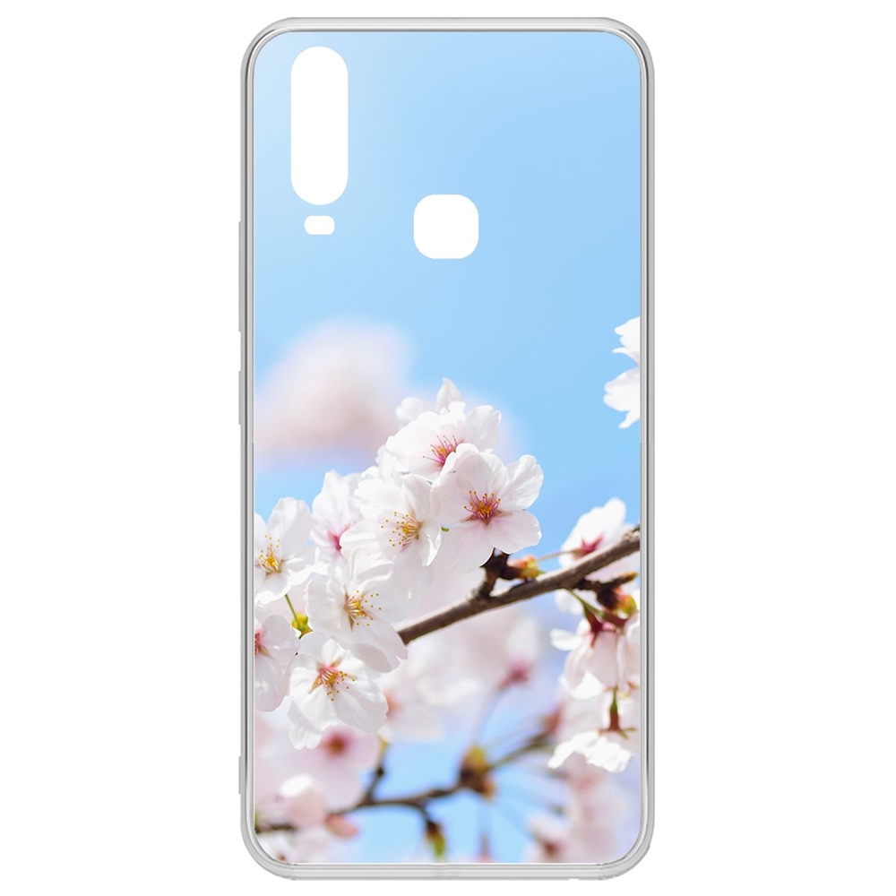 фото Чехол-накладка krutoff clear case цветение для vivo y11/y12/y17