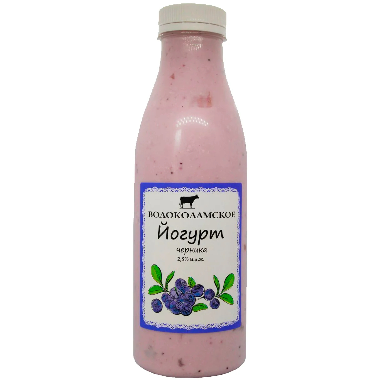 Йогурт питьевой Волоколамское черника, 2,5%, 500 г