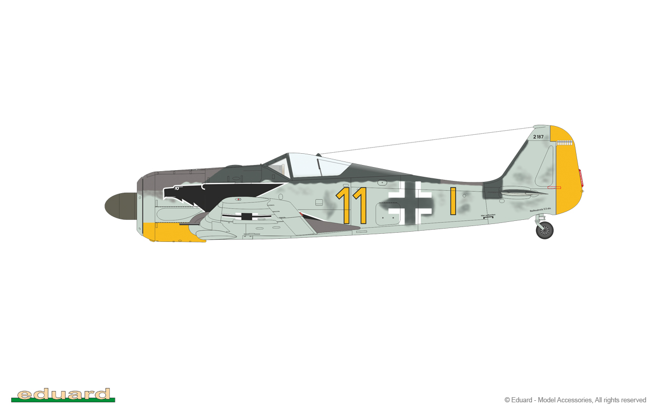 

Немецкий истребитель Второй Мировой Fw 190A-3 Eduard 84112