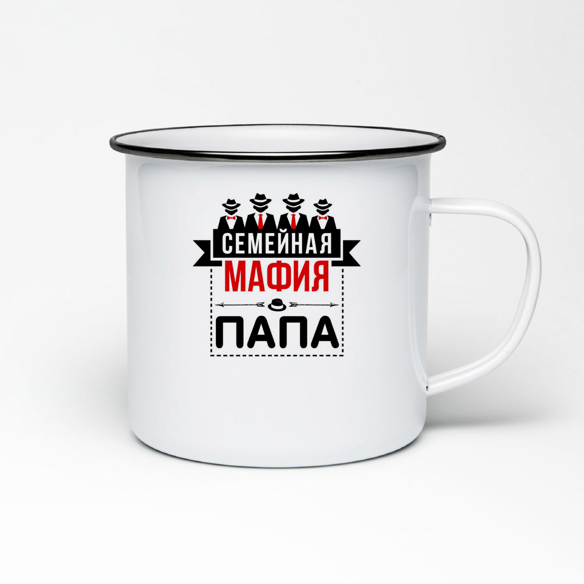 

Кружка металлическая CoolPodarok Прикол. Семья. Папа. Семейная мафия