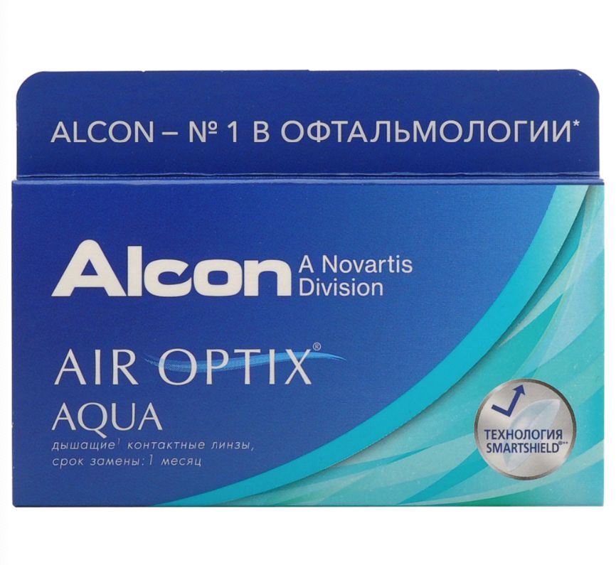 фото Air optix aqua (6 линз) + biotrue 300 мл.(8.6, -8.00)