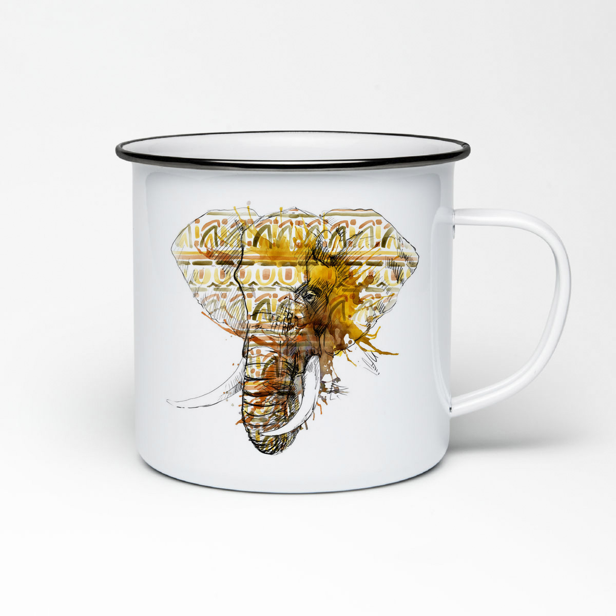 

Кружка металлическая CoolPodarok Сафари. Слон