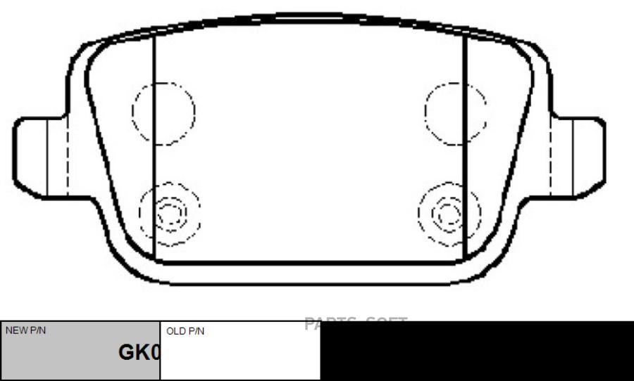 

Тормозные колодки Ctr GK0216
