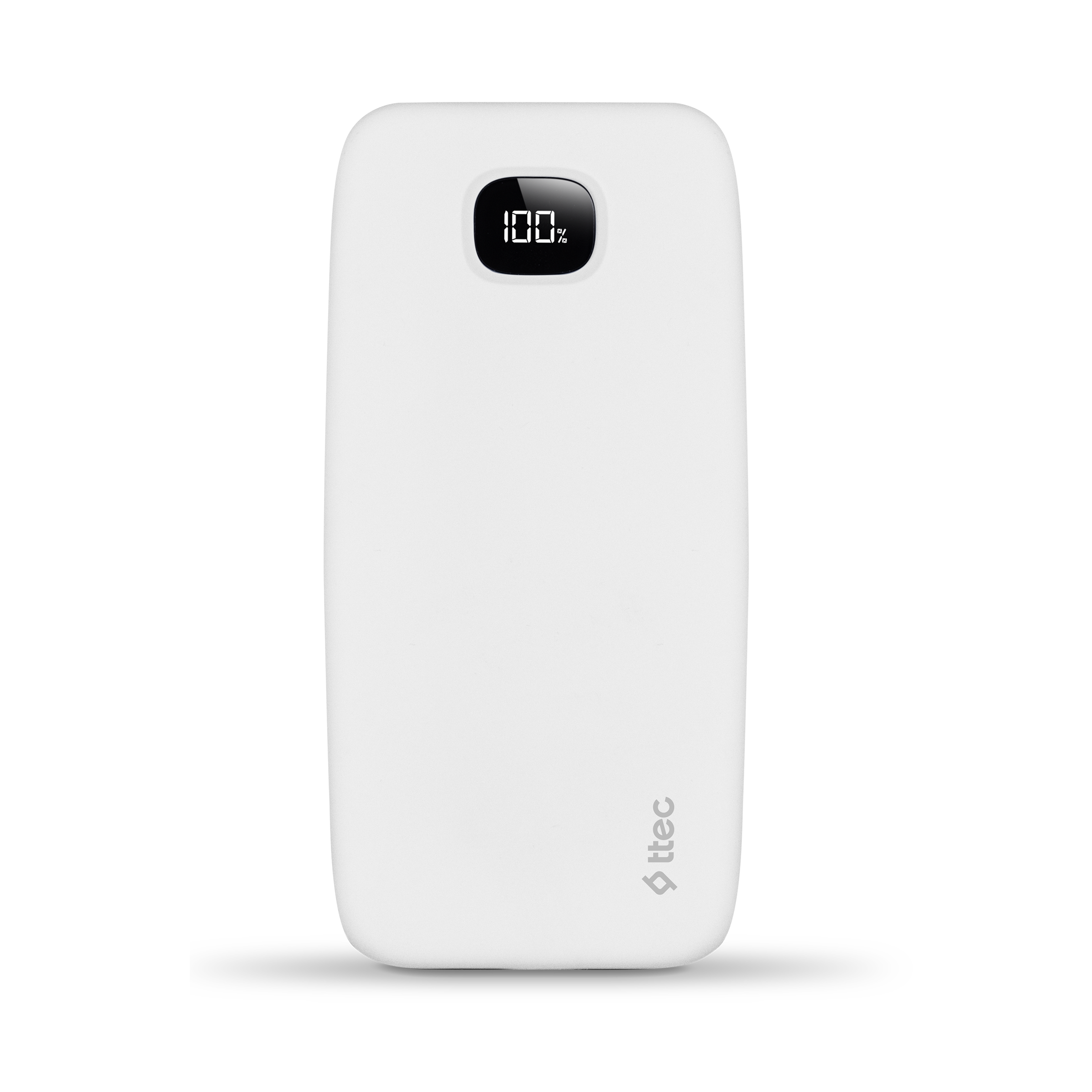 

Внешний аккумулятор TTEC ChargeUp LCD 10.000mAh, белый, ChargeUp LCD