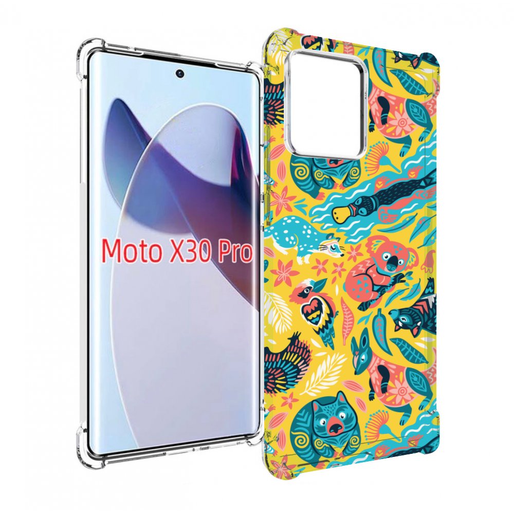 фото Чехол mypads seamless-pattern для motorola moto x30 pro