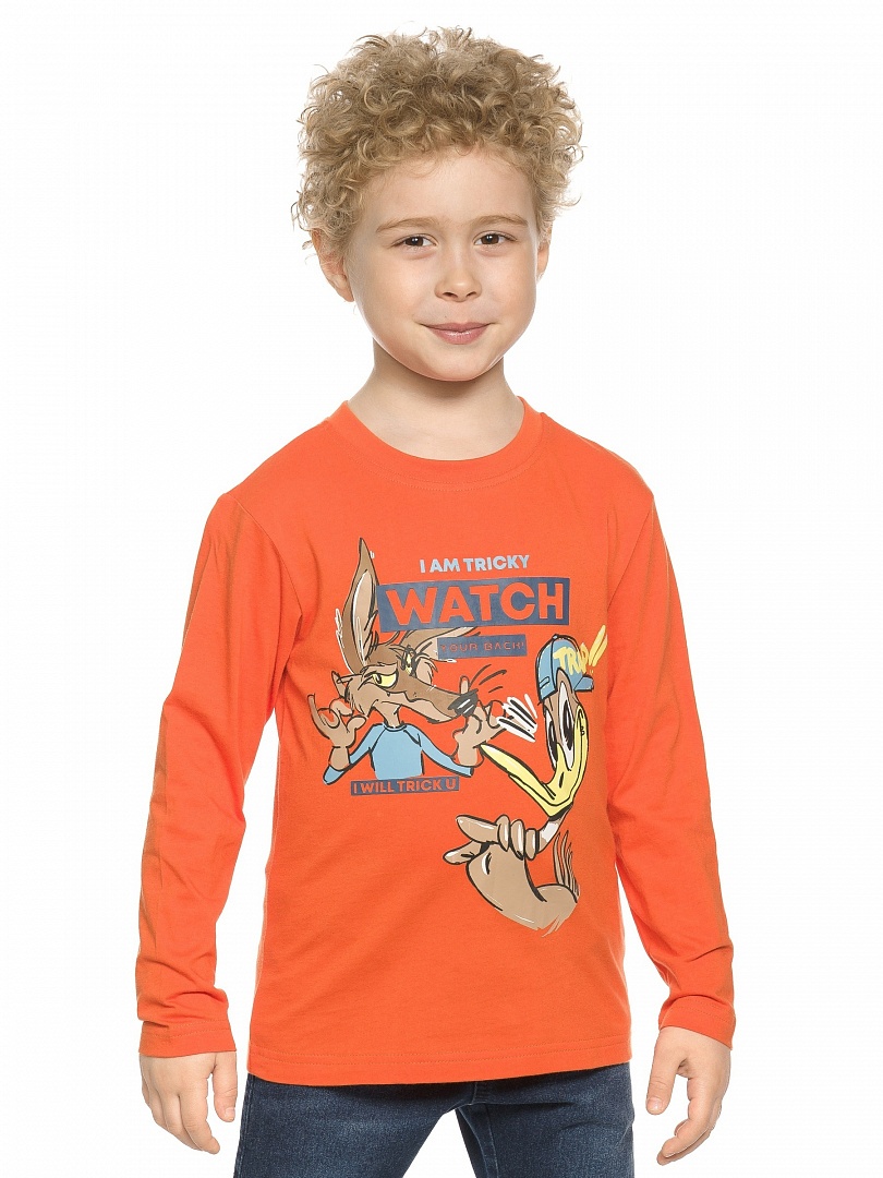 

Джемпер д/мал Pelican BFJ3215/1/Оранжевый(31) р.3 рост92-98, BFJ3215/1