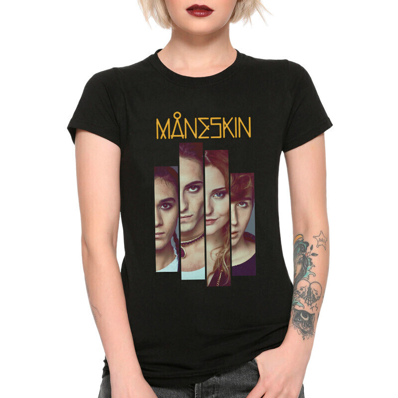 

Футболка женская Dream Shirts группа Maneskin MAN-789356-1 черная XS, Черный, группа Maneskin MAN-789356-1