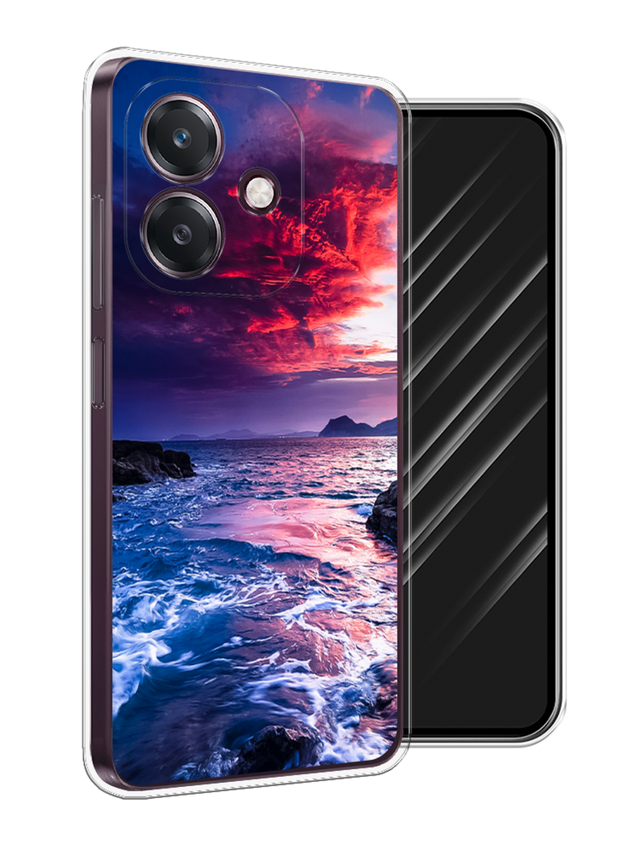

Чехол Awog на Oppo A3 "Волны 1", Розовый;синий, 2518650-1