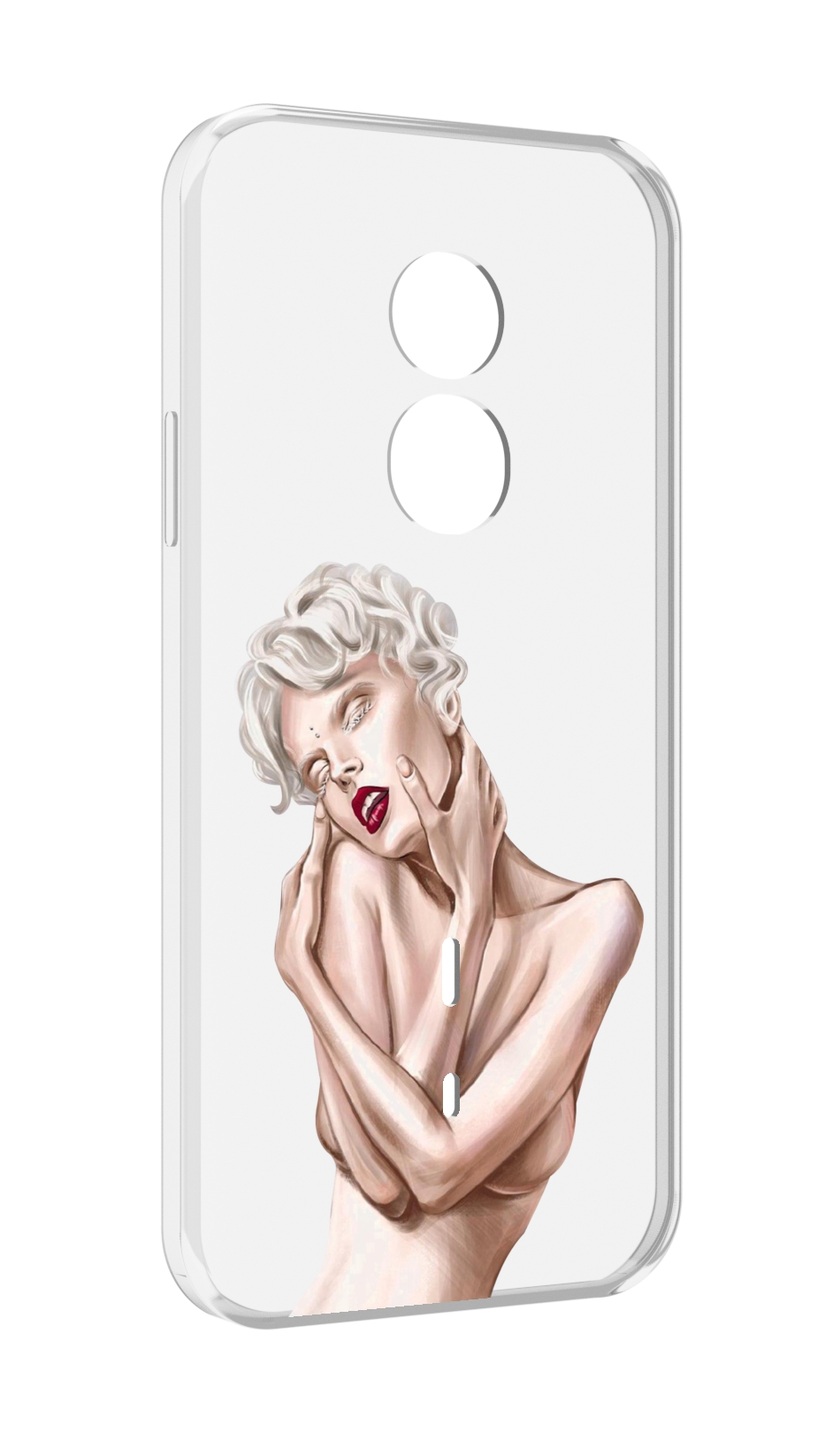 

Чехол MyPads Мигера женский для Doogee S51, Прозрачный, Tocco