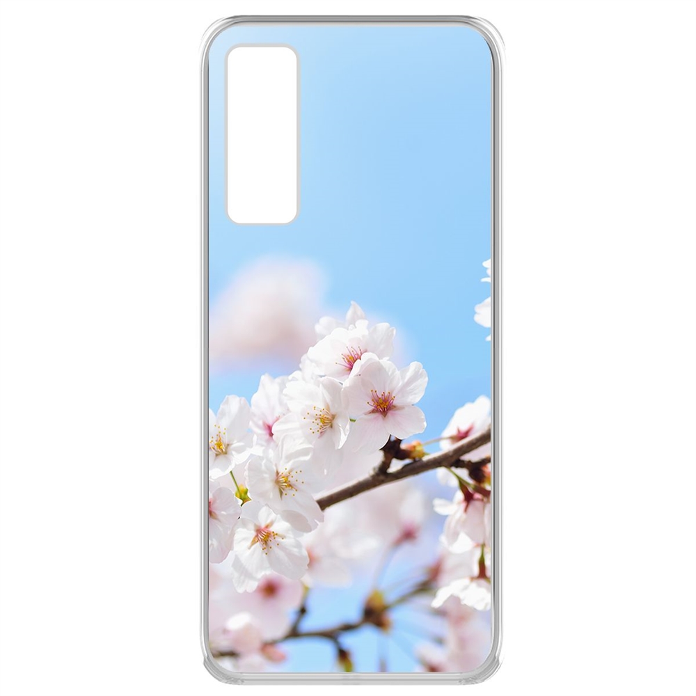 

Чехол-накладка Krutoff Clear Case Цветение для Vivo V20 SE