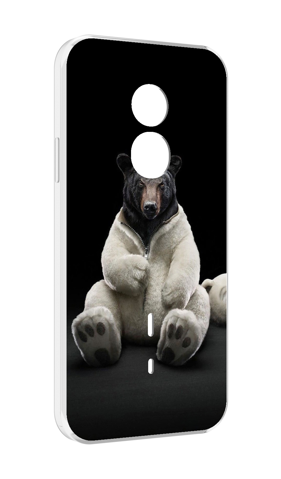 

Чехол MyPads Медведь-бурый-белый для Doogee S51, Прозрачный, Tocco